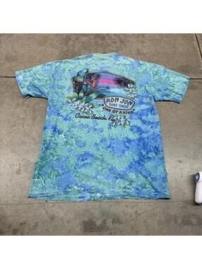 vintage ron jon surf shop one of a kind tie dye made in usa shirt size xl